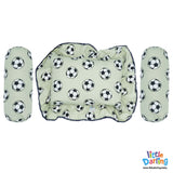 Head Pillow Set PK Of 3 Foot Ball Print | Little Darling