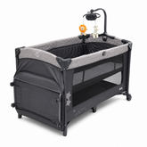Baby Playard with Musical Toy Bar Bassinet Wheels Set