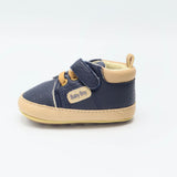 Baby Shoes Blue Color With Yellow Soles