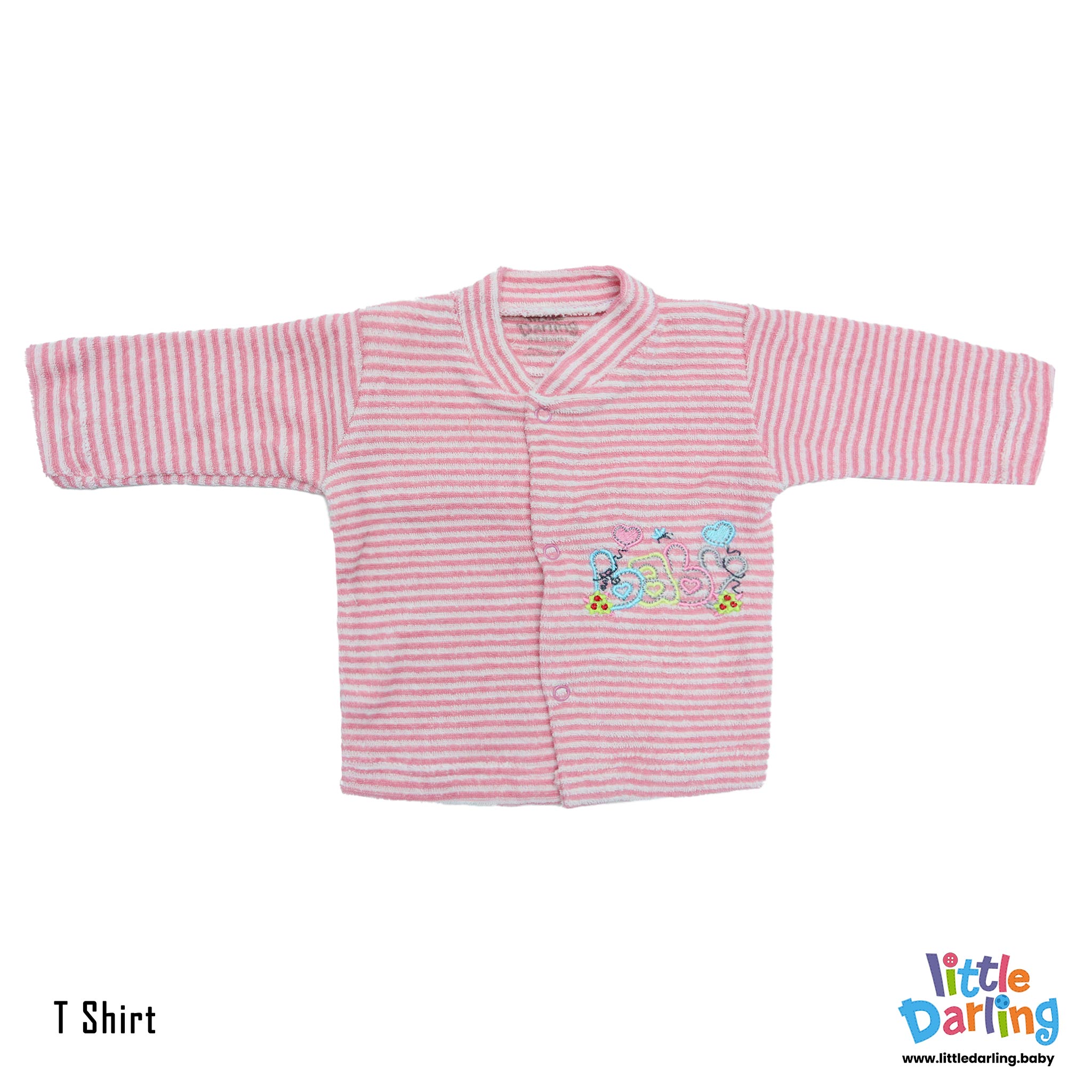 8 Pcs Gift Set Baby Embroidery Pink Color by Little Darling