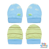 Baby Mittens Pair Pk of 2 Monkey & Cloud | Little Darling