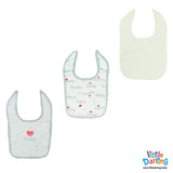 Baby Bibs I Love Mummy Daddy Print Pack of 3