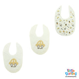 Baby Bibs Pack of 3 Car Print | Little Darling