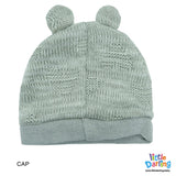 4 Pcs Woolen Gift Set Heart Pattern Grey Color | Little Darling