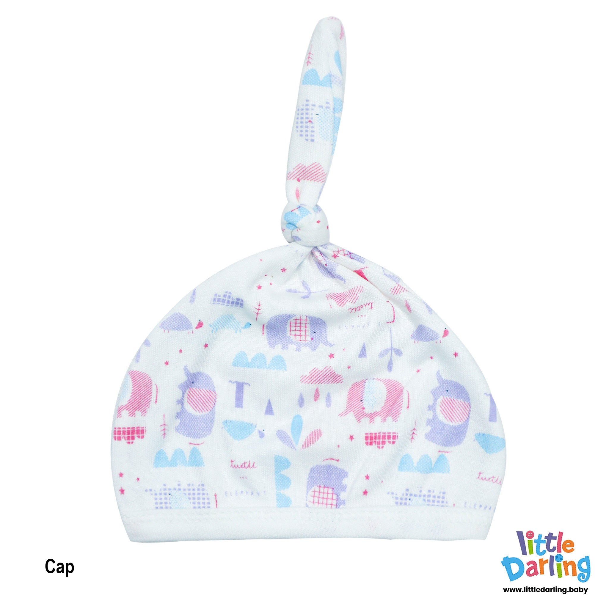 8 pcs Gift Set Cute Elephant & Turtle Purple Color by Little Darling
