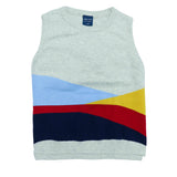 Sweater Round Neck Sleeveless Grey Color | Little Darling