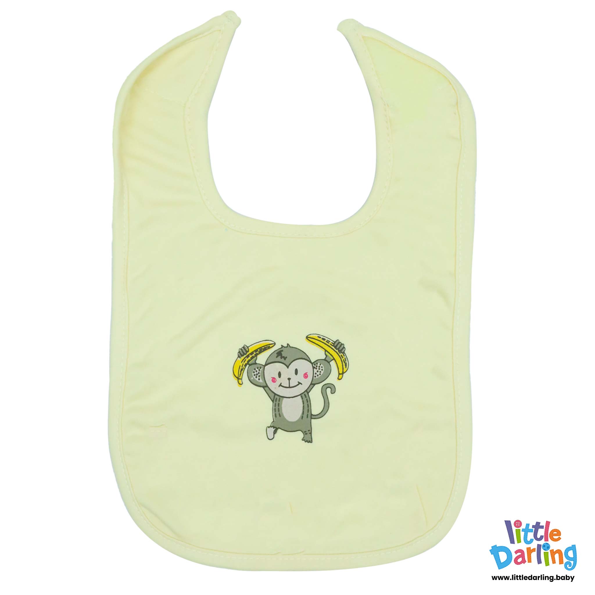 Baby Bibs Pk Of 3 Monkey & Cloud Monkey Print by Little Darling