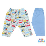 Baby Pajamas Truck & Car Sky Blue Color | Little Darling