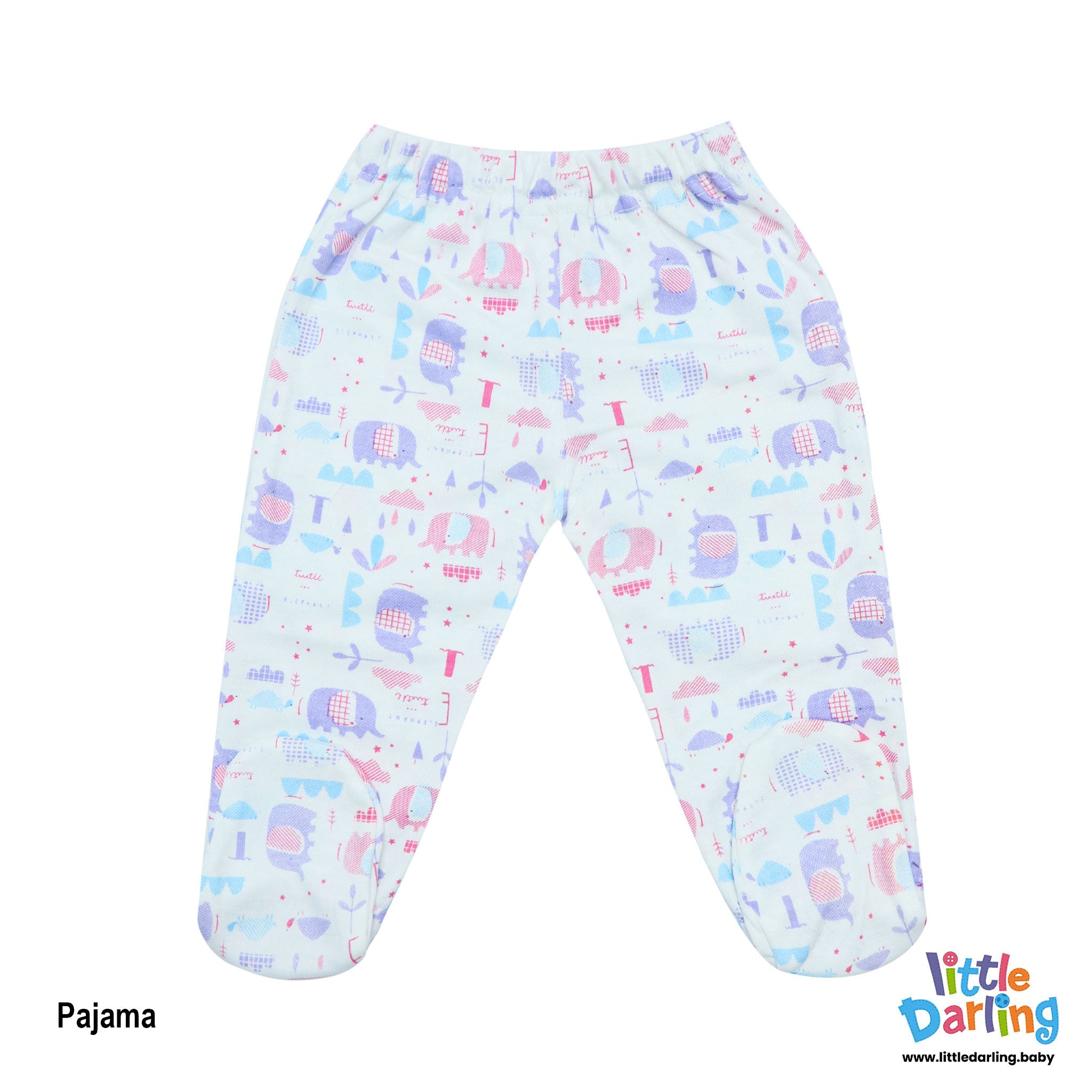 8 pcs Gift Set Cute Elephant & Turtle Purple Color by Little Darling