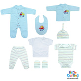 8 Pcs Gift Set Truck & Car Embroidery Stripes | Little Darling