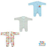 Baby Sleepsuit PK Of 3 Truck & Car | Little Darling