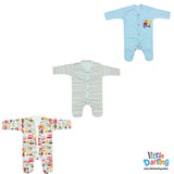 Baby Sleepsuit PK Of 3 Truck & Car | Little Darling