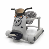 Baby Walker with Seat and Bear Design Grey