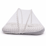 Baby Net Gadda Set 2 Pcs Zig Zag Print | Little Darling