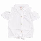 Baby Girls Elegant White Frill Top