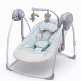 Baby Electric Swing with Hanging Toys & Safety Seat
