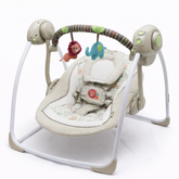 Baby Electric Swing with Animal Toys & Soft Cushion Seat