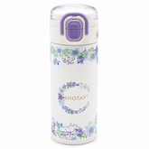 SHOTAY Floral Stainless Steel Insulated Water Bottle with Straw