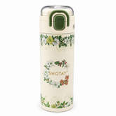 SHOTAY Floral Stainless Steel Insulated Water Bottle with Straw