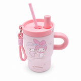 My Melody Stainless Steel Kids Tumbler with Straw & Handle Pink