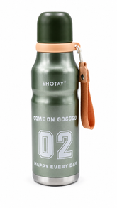 SHOTAY Stainless Steel Insulated Sports Water Bottle with Straw