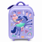 Girls Unicorn Trolley Backpack Hard Shell School Bag