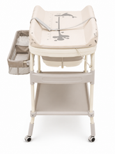Portable Baby Changing Table with Bath Tub Beige