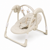 Premium Electric Baby Swing with Toy Bar Beige