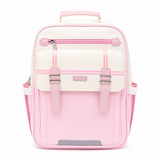 Girls Pink Multi Pocket School Backpack