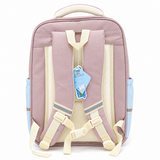 Girls Pink School Backpack with Plush Keychain Kids Bag