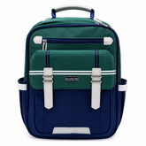 Classic Green & Navy Kids School Backpack