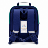 Classic Green & Navy Kids School Backpack