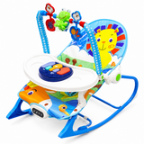 Baby Rocker Bouncer with Feeding Tray & Music