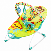 Baby Bouncer Seat with Toy Bar & Mirror for Infants