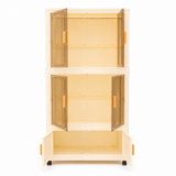 6 Door Plastic Storage Wardrobe With Wheels