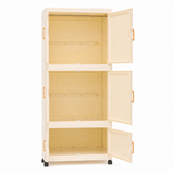 Happy Bear Plastic Storage Wardrobe With Wheels
