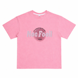 Girls Soft Pink Graphic Cotton Casual T-Shirt