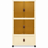 Premium Baby Folding Wardrobe with 3 Storage Tiers