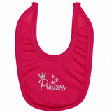 Baby Princess Embroidered Bib Pink / Little Darling