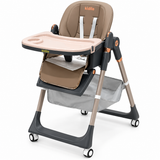 Premium Baby High Chair with Tray & Safety Harness