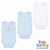 Baby Bodysuit Pk Of 3 Sleeveless Little Princess | Little Darling