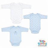Baby Bodysuit Pk Of 3 Little Princess Full Sleeve | Little Darling