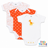 Bodysuit pack of 3 Half Sleeve | Little Darling