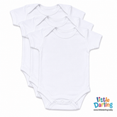 Bodysuit Pack Of 3 Half Sleeve | Little Darling