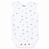 Bodysuit pack of 3 Sleeveless Mummy Daddy | Little Darling