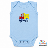 Baby Bodysuit Pk Of 3 Sleeveless Truck & Car | Little Darling
