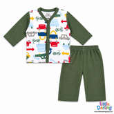 Baby Night Suit Car bycycle Print | Little Darling
