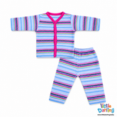 Baby Night Suit Multi Stripes | Little Darling