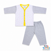 Baby Night Suit Star Print Grey Color | Little Darling