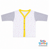 Baby Night Suit Star Print Grey Color | Little Darling